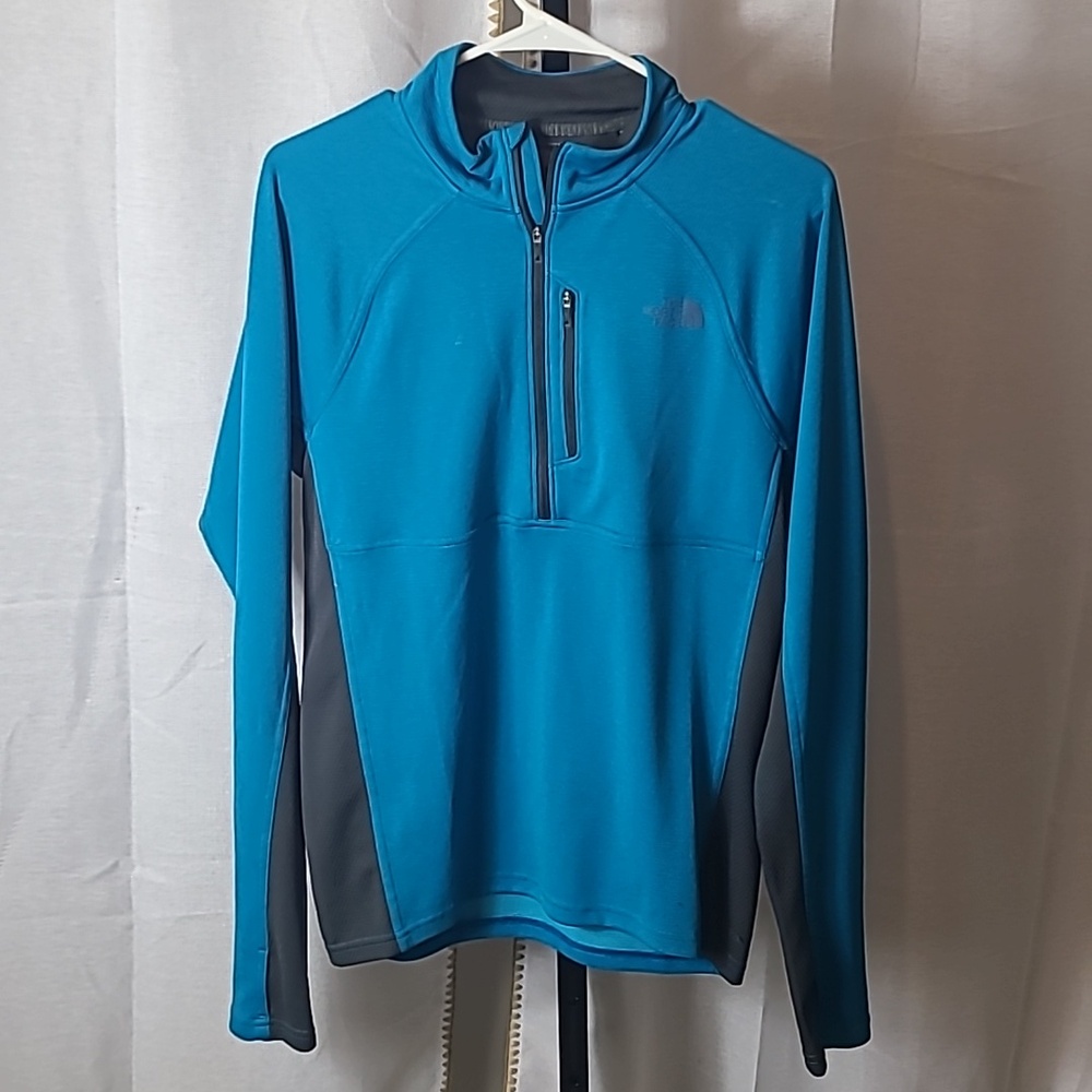 THE NORTH FACE Men's Blue Grey Pullover Flashdry Size Small